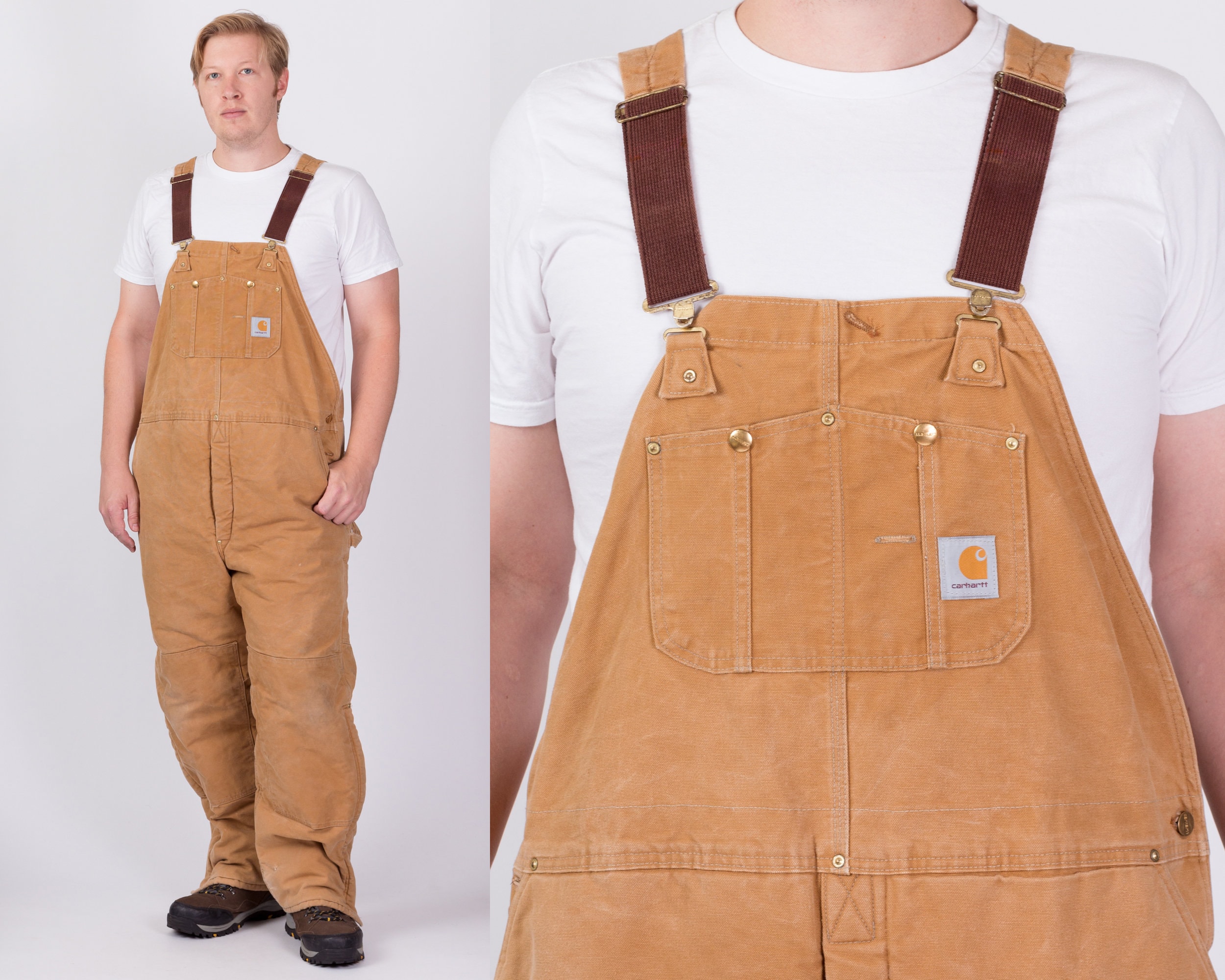 Vintage Carhartt Insulated Quilt Lined Overalls Men's - Etsy