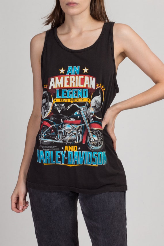 Medium Vintage 1987 Elvis x Harley Davidson Ameri… - image 3