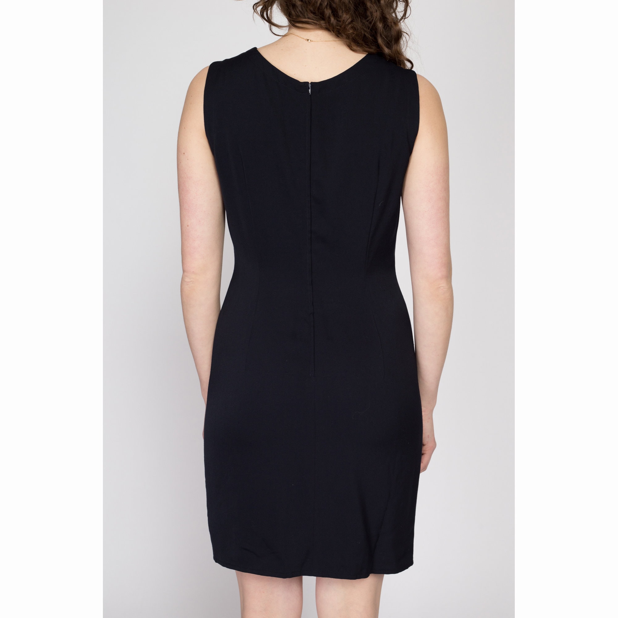 scoop neck dress black JoosTricot Coal Black EcoMerino Scoop Neck Mini Dress S / Black / EcoMerino