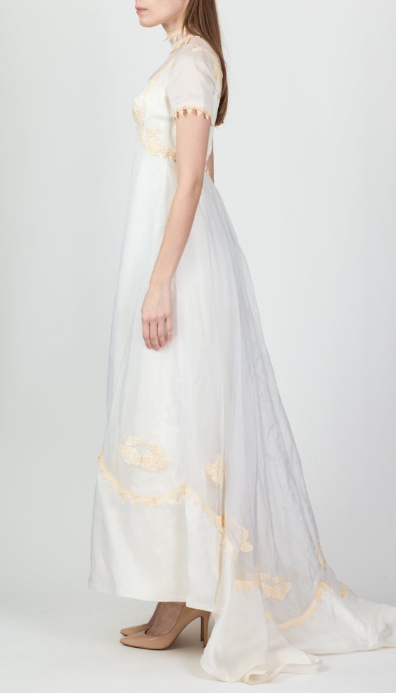 Vintage 70s William Cahill Wedding Gown, As Is Ex… - image 5