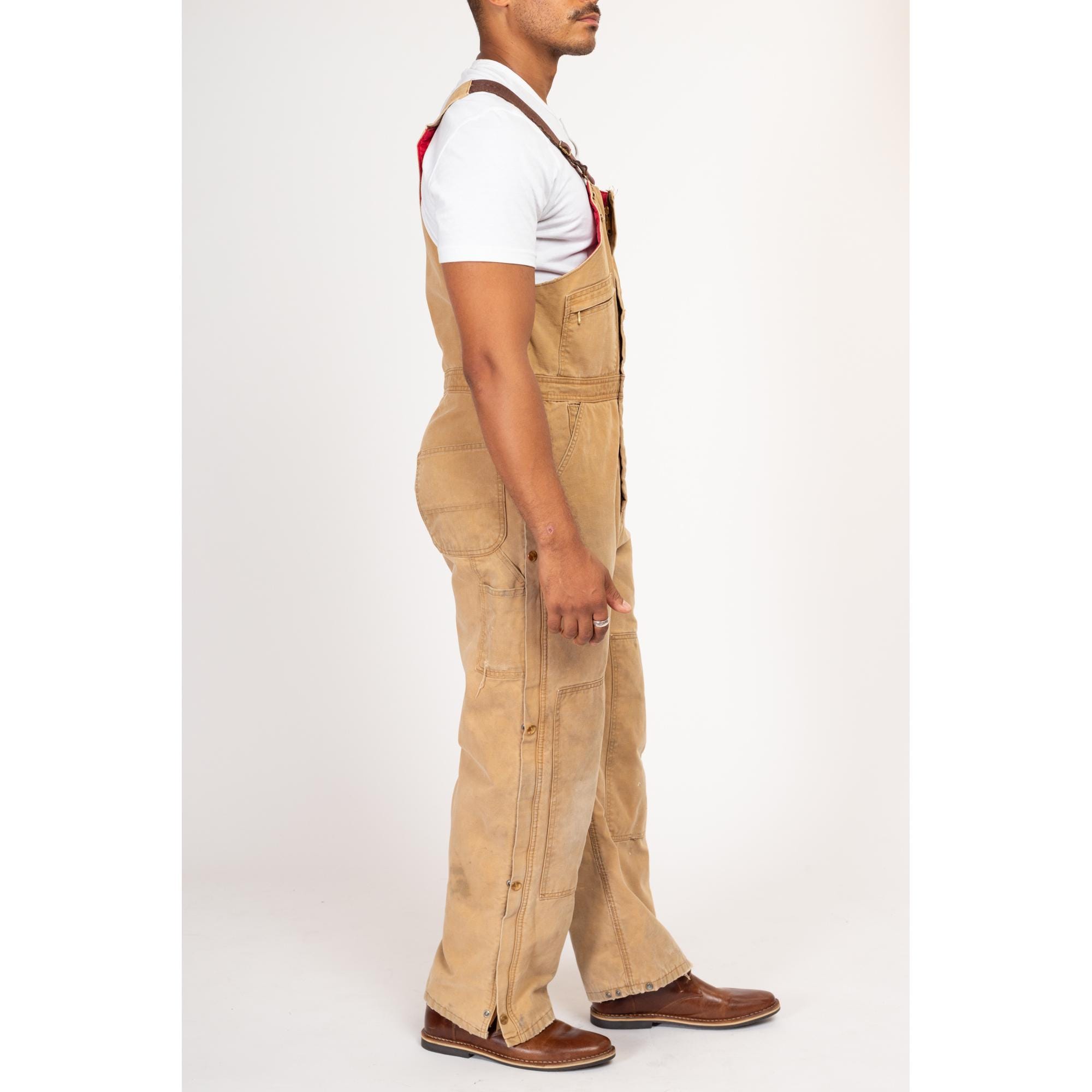 38x32 90s Carhartt Insulated Quilt Lined Overalls | Vintage