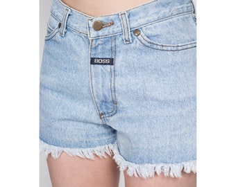 90年代ボス ライトウォッシュ ジーンズ ショートパンツ - Sサイズ
