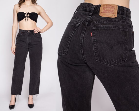 Vintage Levis 551 Black Cut off Jeans Medium, 29 80s 90s Levi's Denim  Relaxed Fit Tapered Leg Mom Jeans 