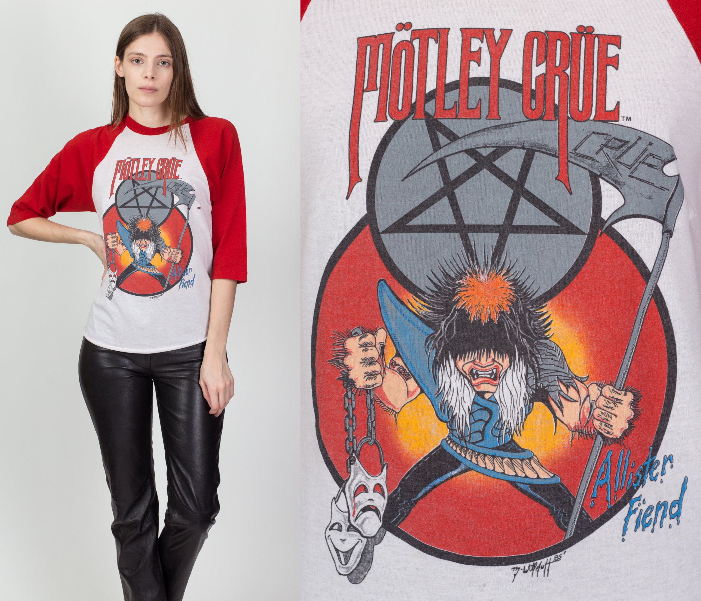 efter skole Tørke stavelse Vintage Motley Crue Band T Shirt Medium 80s Theatre of Pain - Etsy