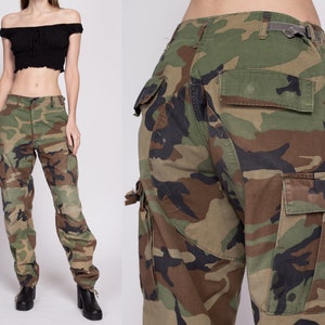 Cargo Pants, Army, Y2K Pants, Army Surplus, High Waisted Pants
