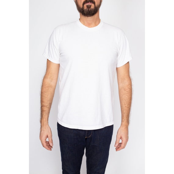 90'S ORIGINAL AU COTTON Plain T-shirt Made in Canada Men's XL Vintage /eaa451860