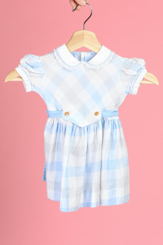 Baby Gap Girl Toddler Bright Dots Drop Waist Dress Velvet Blue Size 2T 2 Years