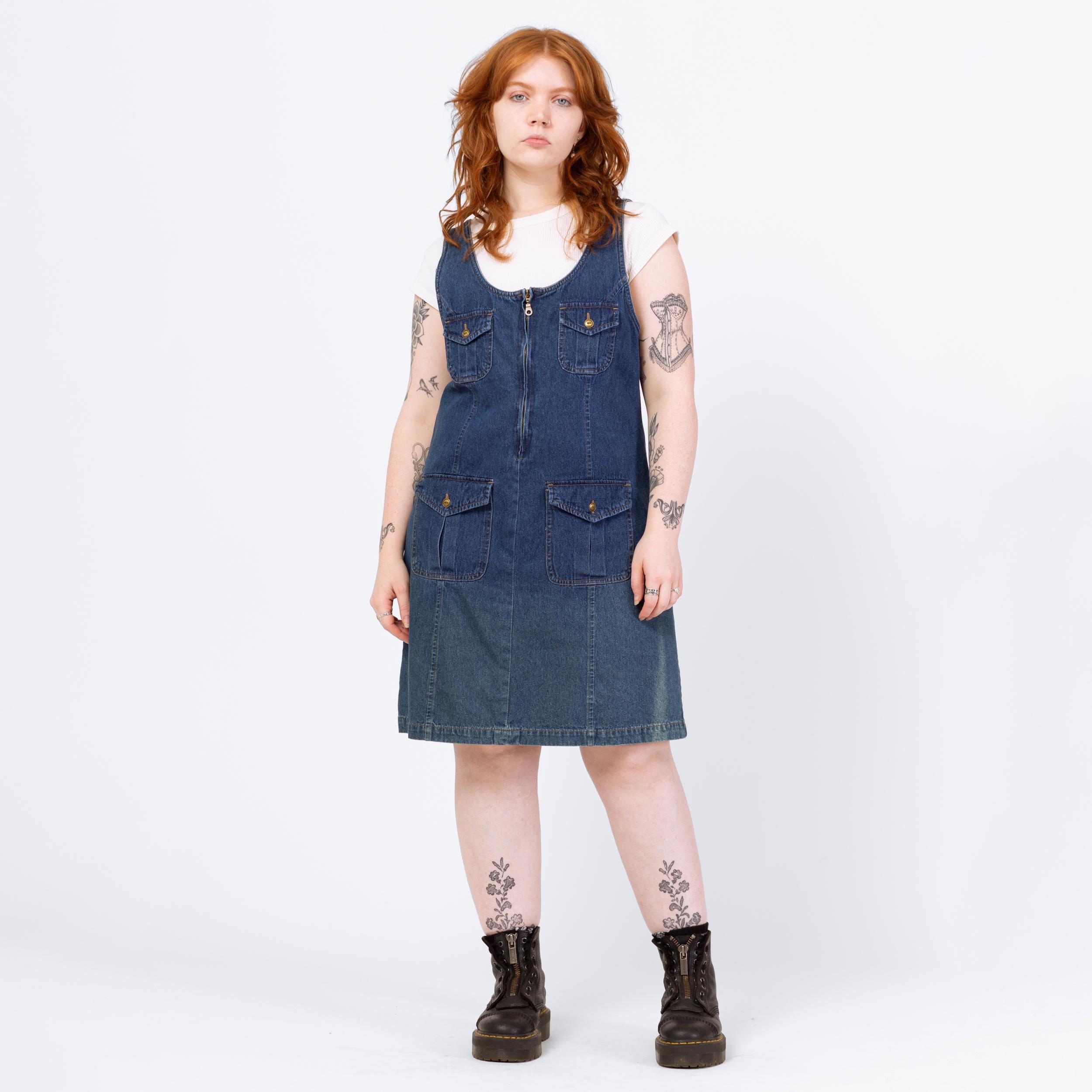 90s Pinafore Mini Dress - Etsy 90s Pinafore Mini Dress - Etsy