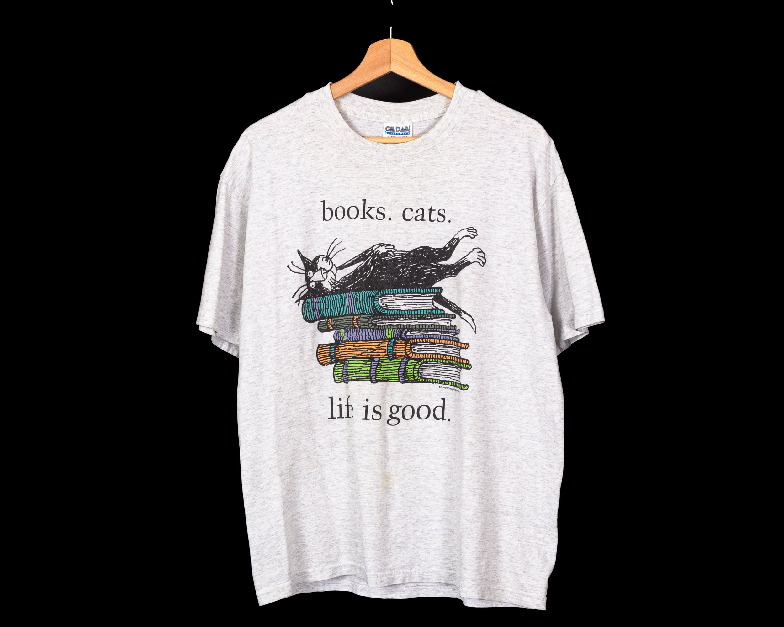 Books Cats Life Is Good Tshirt Books Cats Life Is Good Tshirt