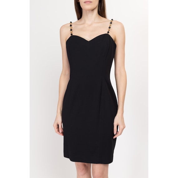 black dress with gold chain strap GOLDEN BABY MAXI SATIN DRESS WITH GOLD CHAIN TRIM BLACK