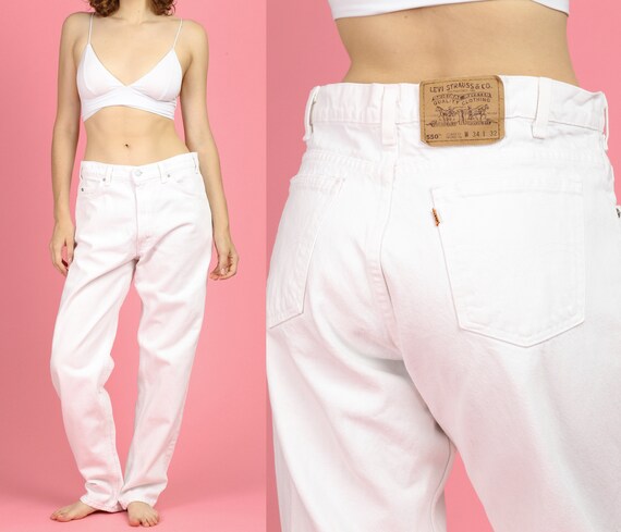 white levi 550 jeans