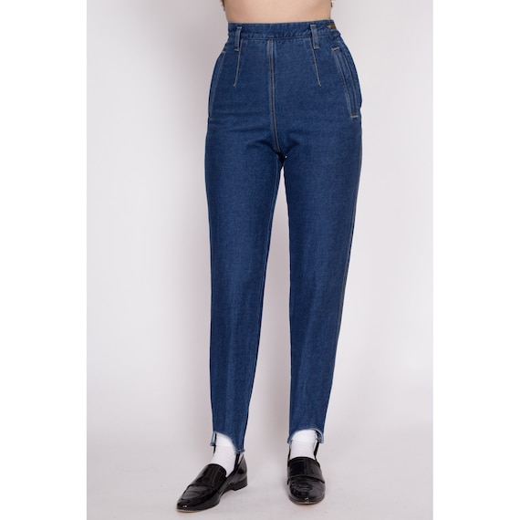 XS 90s Lizwear Stirrup Side Zip Jeans 25" | Vinta… - image 2