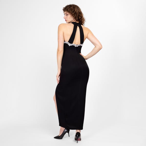 chinese dress ladies Aurelia Lace Trim Maxi Dress in Black | OMNES | Ethical & Affordable  Clothing