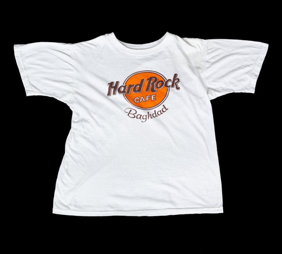 90s Hard Rock Cafe Baghdad T Shirt Men 