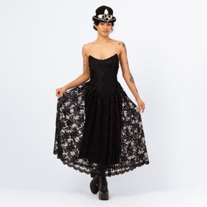 betsey johnson long black dress UNIF