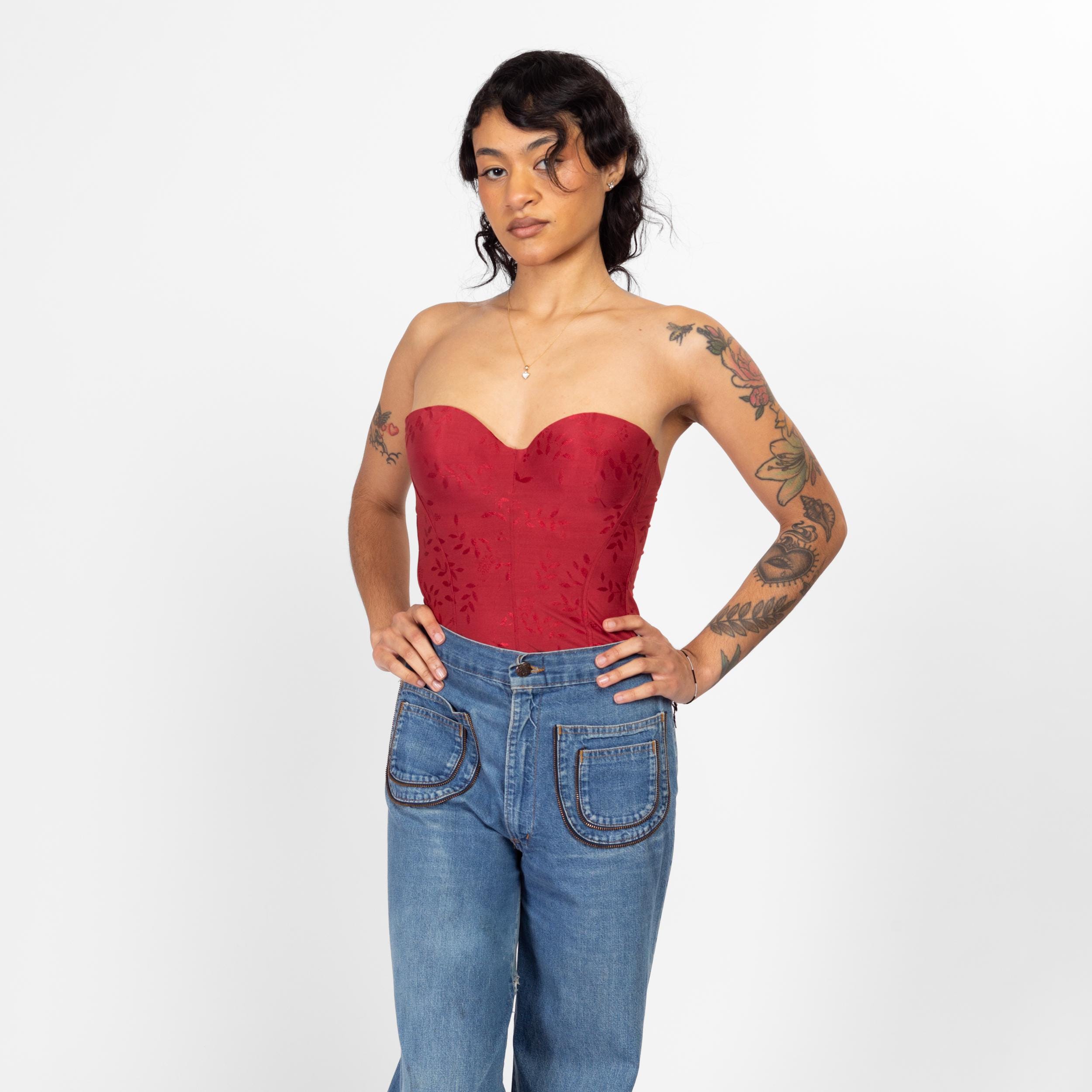 Bustier Gainant Longline Avec Armatures | Taille 36B | Noir | Neuf Avec étiquettes (LES PRECIEUX)