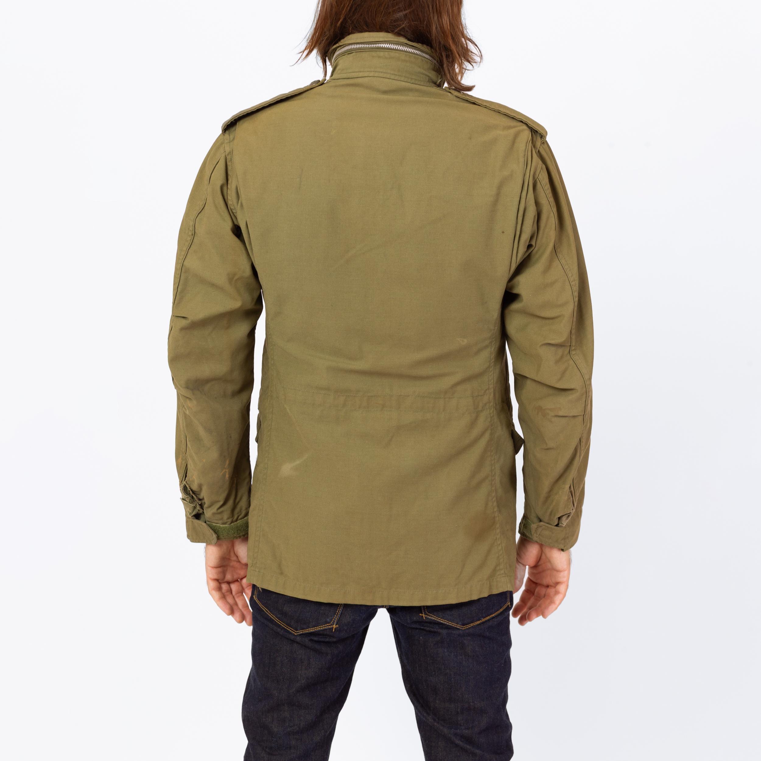 Vintage 70s M65 US Army Field Jacket - Small Long | OG 107 Hooded