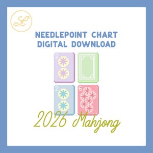 2026 麻雀 18メッシュ ニードルポイント パターンチャート (PDF)
