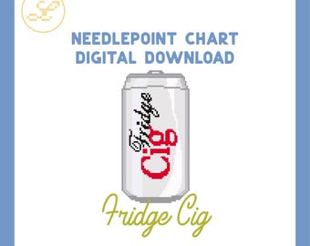 Fridge Cig 18 Mesh Needlepoint Pattern Chart (PDF)