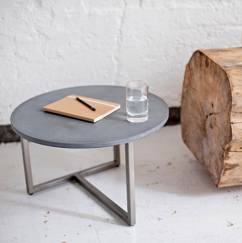 Concrete Table Living Room Table Coffee Table Side Table Etsy