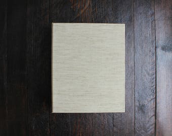 Caja de fotos de lino de 8 x 10 (simple)