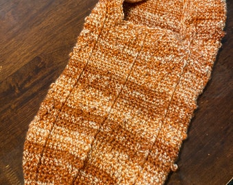 Autumn Baby Cocoon: Burnt Orange Knit Swaddler (Newborn to 3 Months)