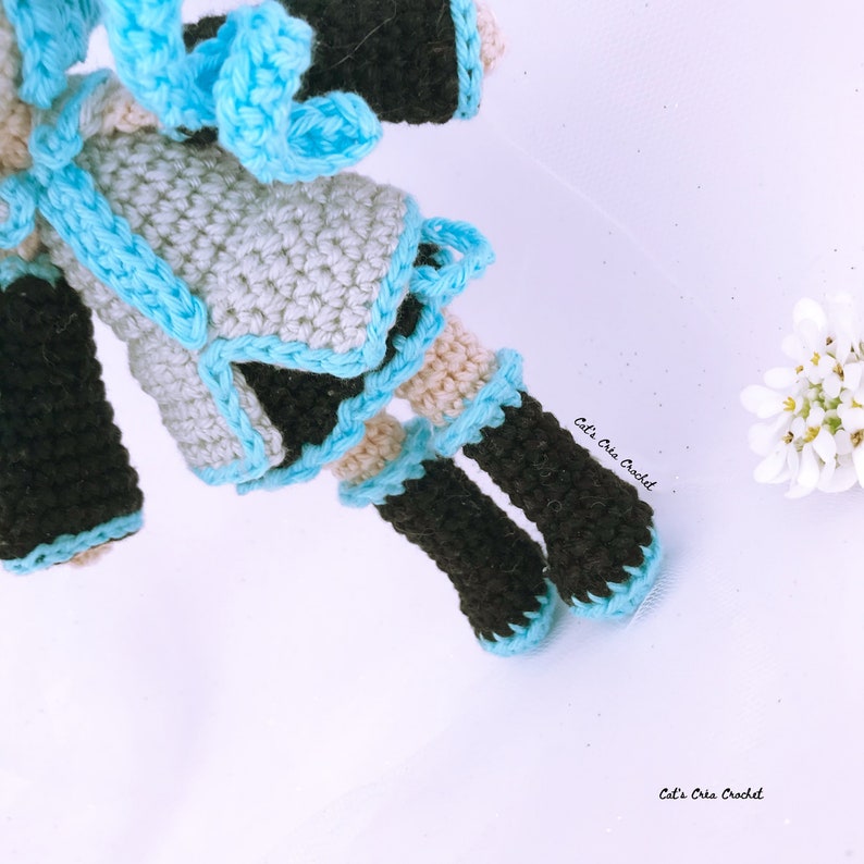 Tutoriel Hatsune Miku Poupée au crochet image 4