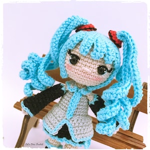 Tutoriel Hatsune Miku Poupée au crochet image 6