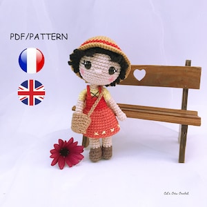 Tutorial Muñeca Mini Gata - Heidi crochet, en francés e inglés