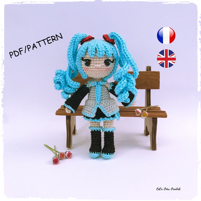 Tutoriel Hatsune Miku Poupée au crochet image 1