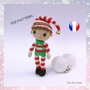 Crochet Christmas Elf Tutorial, in French