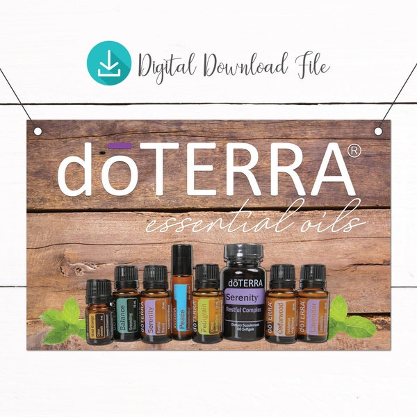 doTerra showstand afdrukbare vinylbannerbestand downloaden - Er is een olie voor die banner - doTerra Marketingmateriaal - Wellness Advocate