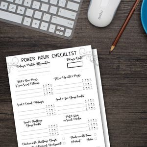 Coach Power Hour Checklist Coach Daily Planner Challenge Group Tracker Nutrition Tracker Business Planner Coach Business Tracker image 1
