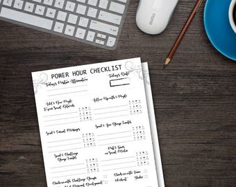 Coach Power Hour Checklist - Coach Daily Planner - Challenge Group Tracker - Nutrition Tracker - Business Planner - Coach Business Tracker