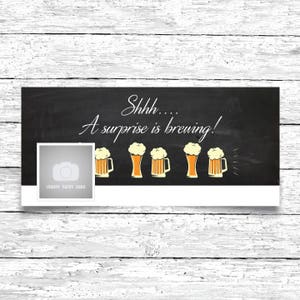 Pregnancy Announcement - Facebook Cover Photo - Expecting Announcement - Pregnancy Post - A Surprise Is Brewing - Adoption Announcement