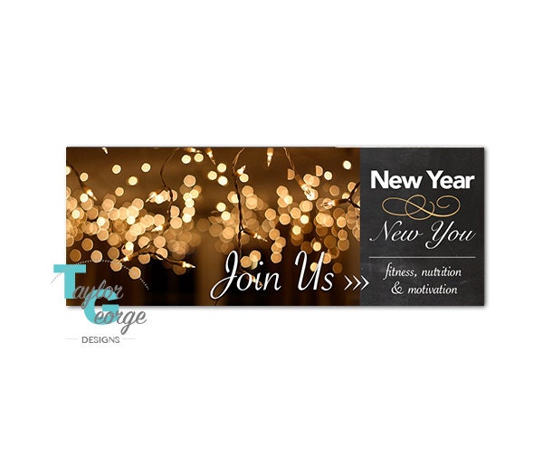 New Years Cover Photo New Years Challenge Group Cover Etsy