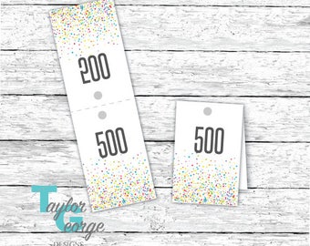 Reverse Number Sale Tags - Mirrored Sale Numbers - Reverse Numbers - Foldable Reverse Clothing Tags - Printable - Direct Sales Kit