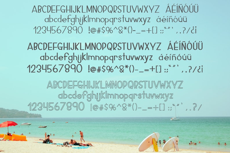 TOP HEAVY Um trio de fontes Funky Sans Serif com tops grandes! 3 famílias de fontes incluídas! arquivos de fonte ttf otf woff incluídos imagem 2