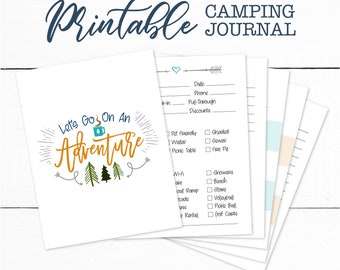 Camping Journal RV Logbook Printable PDF