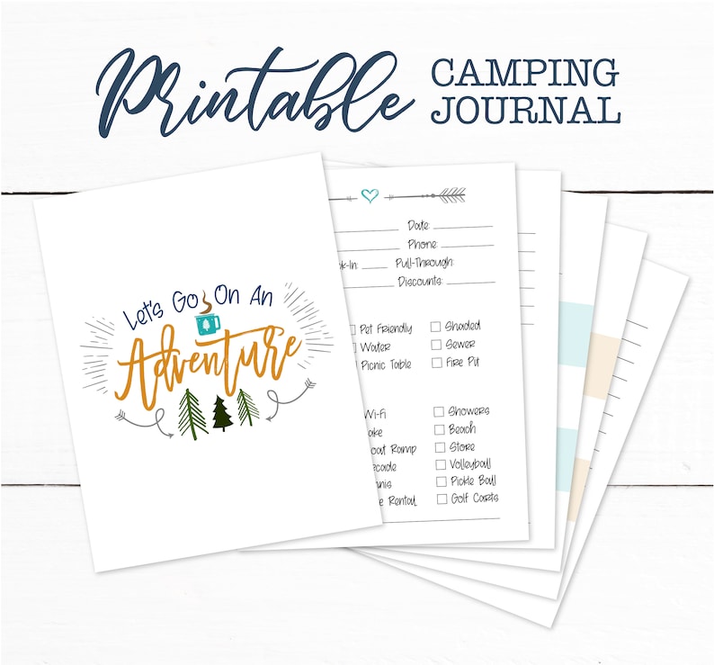 And So The Adventure Begins: Camping Journal And RV Logbook, Family Campsite Adventure Keepsake, Campground Trip Log Book, Retirement Travel Gifts