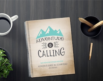 Camping Journal Planner and Mileage Log - RV Logbook and Campsite Travel Book - Camping Gift