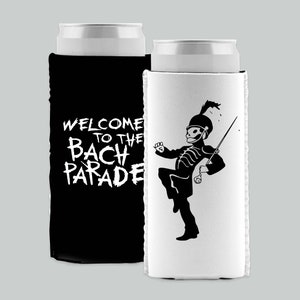 Welcome To The Bach Parade Can Cooler - Emo Bachelorette - Punk Goth Bachelorette - Death of a Bachelor Party - Combined Bachelorette Party