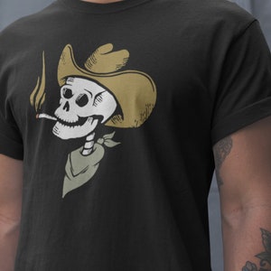 Desert Cowboy Unisex TShirt / Skull / Cowboy / Desert / Tank Top / Unisex Shirt image 6