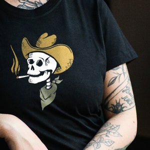 Desert Cowboy Unisex TShirt / Skull / Cowboy / Desert / Tank Top / Unisex Shirt image 5