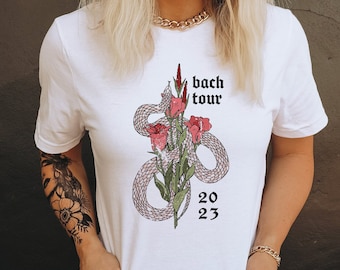 Custom Bachelorette Tour T-Shirt: Rock n Roll Snake Band Tee