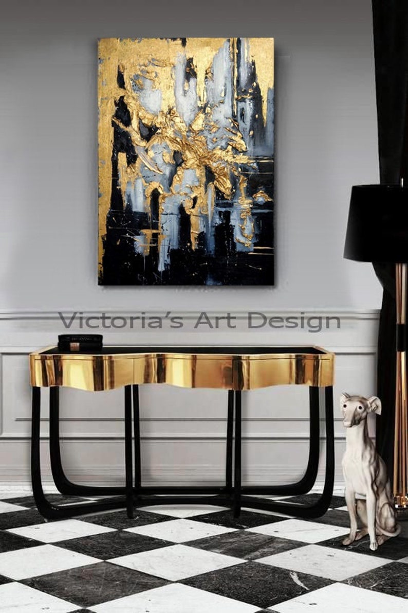 Oil Painting Original Oil Painting Abstract Modern On Canvas image 3