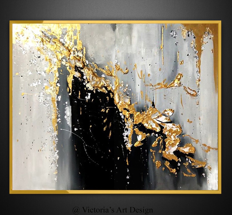 Oil Painting Original Oil Painting Abstract Modern On Canvas image 1