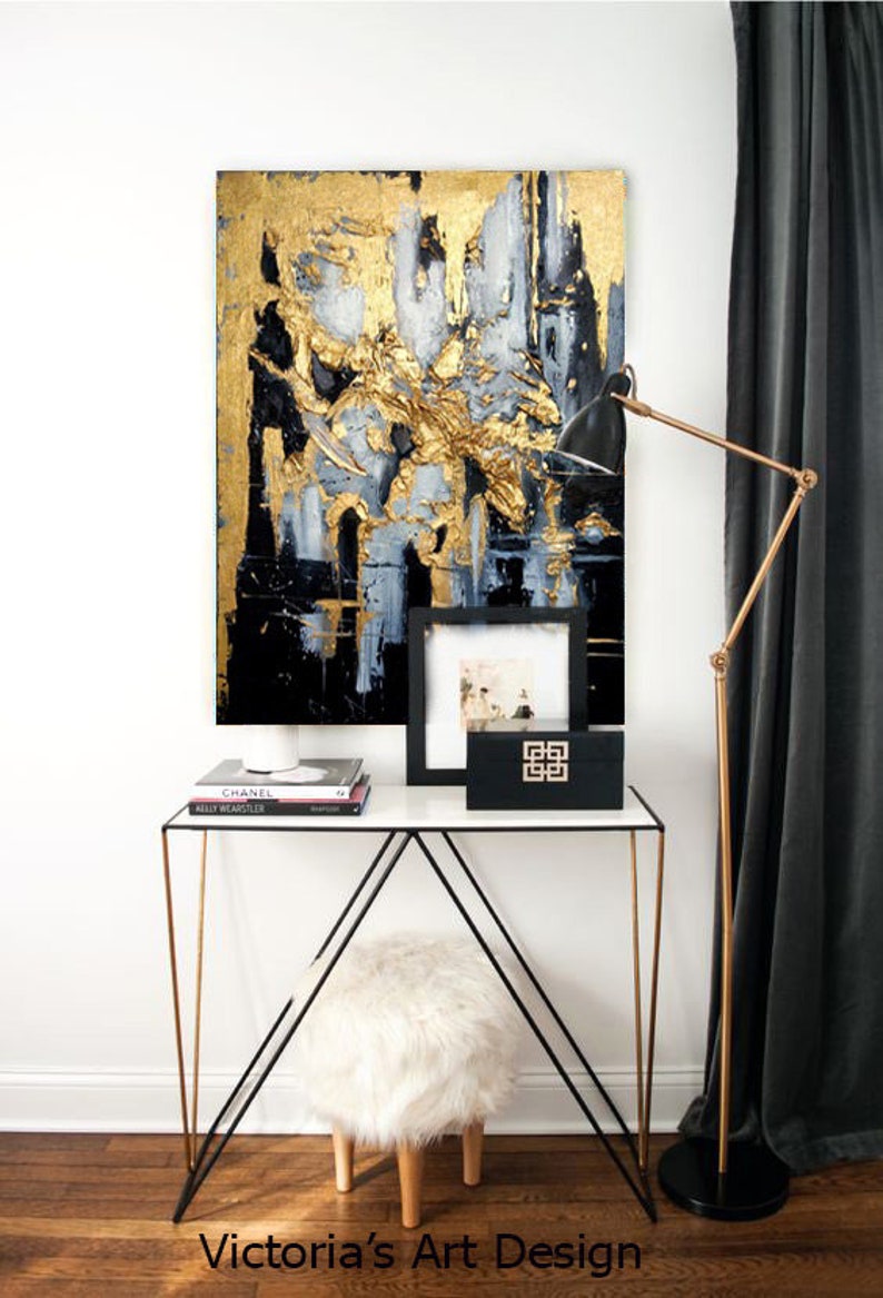 Oil Painting Original Oil Painting Abstract Modern On Canvas image 5