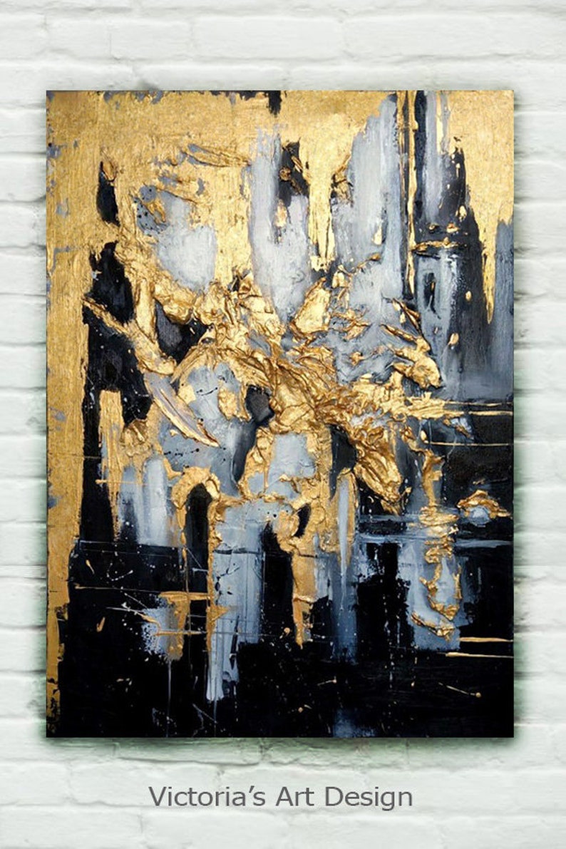 Oil Painting Original Oil Painting Abstract Modern On Canvas image 2