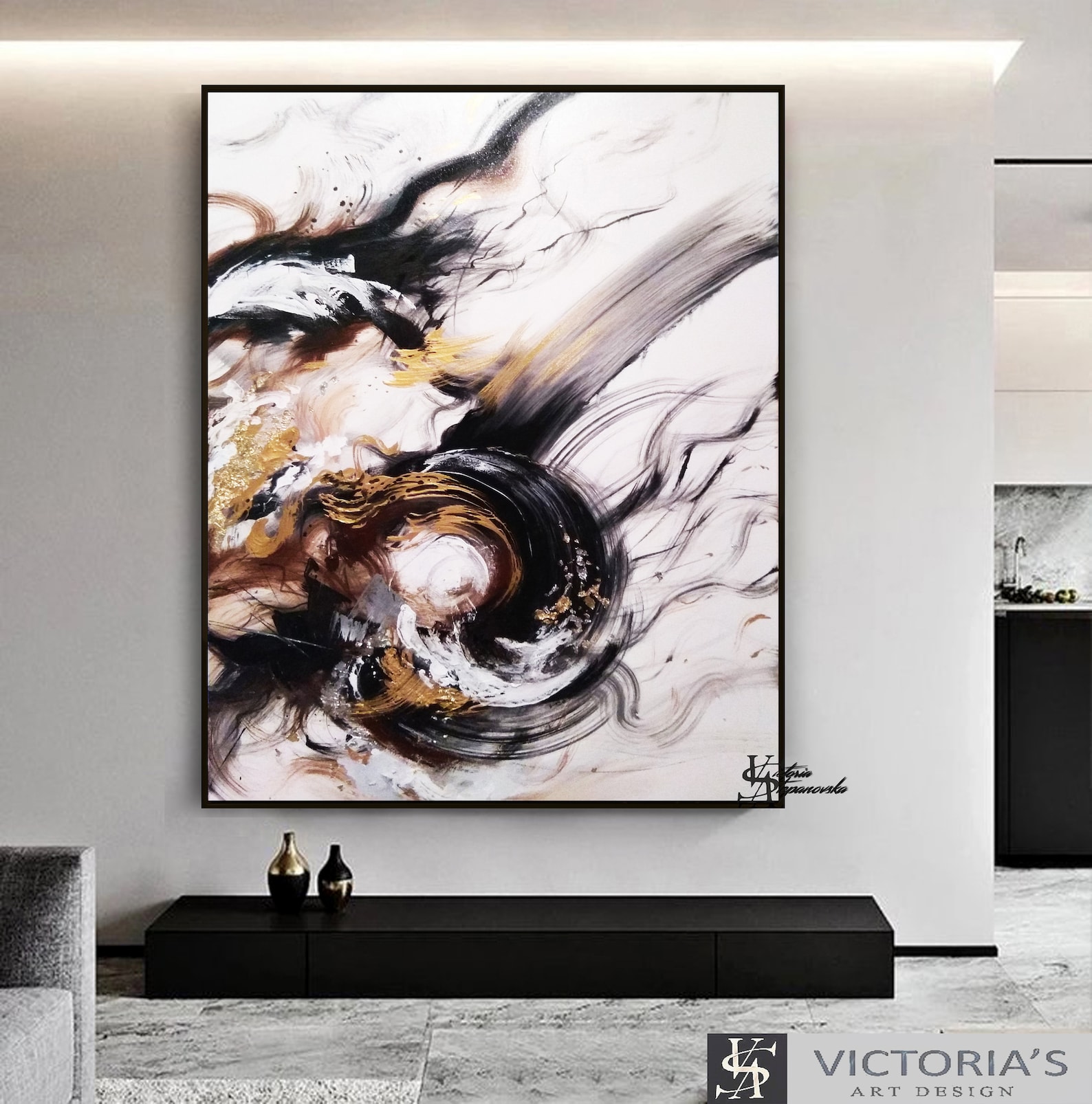 Extra Large Oil Painting, Original Oil Painting Abstract Modern on ...